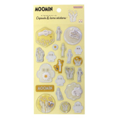 Japan Moomin Capsule & Glitter Sticker - Hattifatteners : Yellow