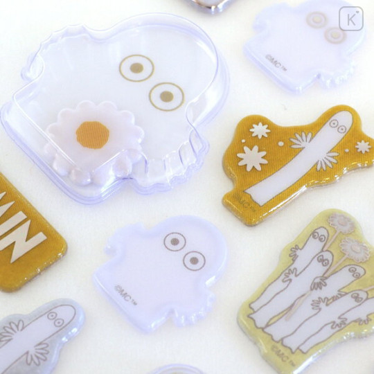 Japan Moomin Capsule & Glitter Sticker - Hattifatteners : Yellow - 2