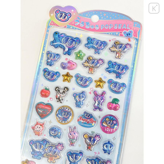 Japan Narumiya Characters Uruchuru Pop Seal - Angel Blue : A - 2