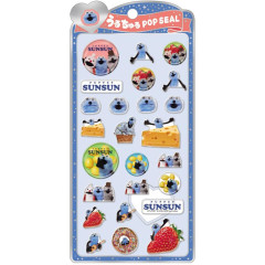Japan Puppet Sunsun Uruchuru Pop Seal - Sunsun Blue