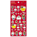 Japan Sanrio × The Bear's School Flocky Sticker - Hello Kitty : Red - 1