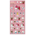 Japan Sanrio × The Bear's School Flocky Sticker - Hello Kitty : Pink - 1