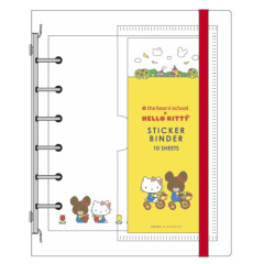 Japan Sanrio × The Bear's School 6 Hole Sticker Binder - Hello Kitty : Yellow
