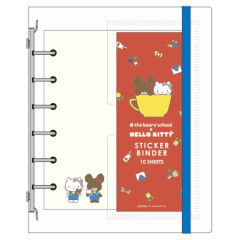 Japan Sanrio × The Bear's School 6 Hole Sticker Binder - Hello Kitty : Red