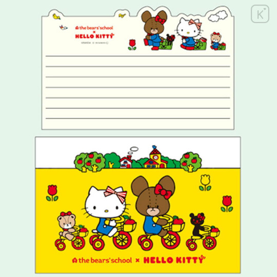 Japan Sanrio × The Bear's School Die-Cut Letter Set - Hello Kitty : Ivory - 2