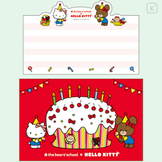 Japan Sanrio × The Bear's School Die-Cut Letter Set - Hello Kitty : White - 2