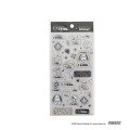 Japan Peanuts Sticker - Snoopy : I like... Monotone - 1