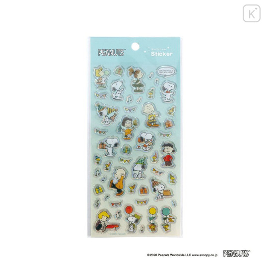 Japan Peanuts Sticker - Snoopy : Party - 1