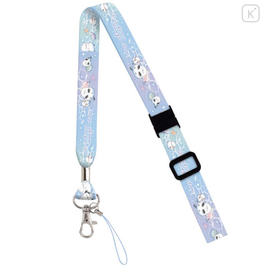 Japan Kamio Neck Strap - Heisei Retro White Bird Shimaenaga Blue - 1