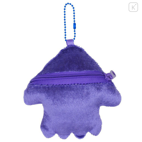Japan Splatoon Plush Pouch & Bag Charm - Squid Deep Blue - 2