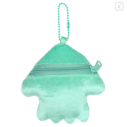 Japan Splatoon Plush Pouch & Bag Charm - Squid Turquoise Light Blue - 2