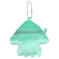 Japan Splatoon Plush Pouch & Bag Charm - Squid Turquoise Light Blue - 2