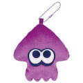 Japan Splatoon Plush Pouch & Bag Charm - Squid Purple - 1