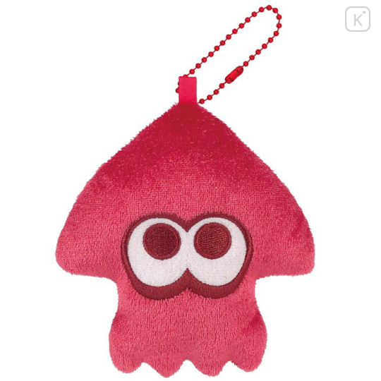 Japan Splatoon Plush Pouch & Bag Charm - Squid Red - 1