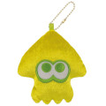 Japan Splatoon Plush Pouch & Bag Charm - Squid Yellow - 1