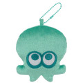 Japan Splatoon Plush Pouch & Bag Charm - Octopus Turquoise Light Blue - 1