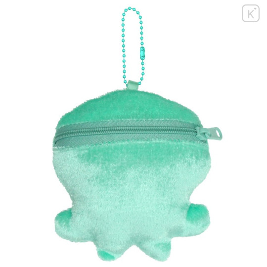 Japan Splatoon Plush Pouch & Bag Charm - Octopus Turquoise Light Blue - 2
