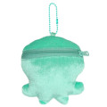 Japan Splatoon Plush Pouch & Bag Charm - Octopus Turquoise Light Blue - 2