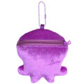 Japan Splatoon Plush Pouch & Bag Charm - Octopus Purple - 2