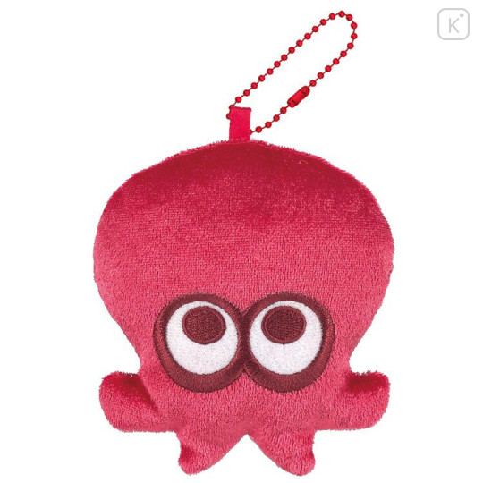 Japan Splatoon Plush Pouch & Bag Charm - Octopus Red - 1