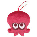 Japan Splatoon Plush Pouch & Bag Charm - Octopus Red - 1