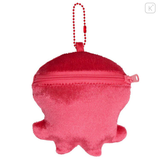 Japan Splatoon Plush Pouch & Bag Charm - Octopus Red - 2