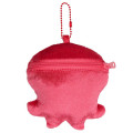 Japan Splatoon Plush Pouch & Bag Charm - Octopus Red - 2
