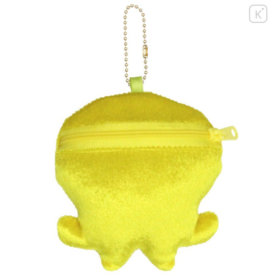 Japan Splatoon Plush Pouch & Bag Charm - Octopus Yellow - 2