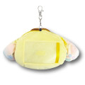 Japan Sanrio Plush Pass Case Card Holder Pouch & Reel - Pompompurin : Sparkling Face - 2