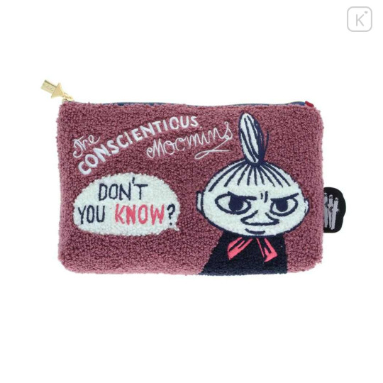 Japan Moomin Sagara Embroidery Pouch - Little My - 1