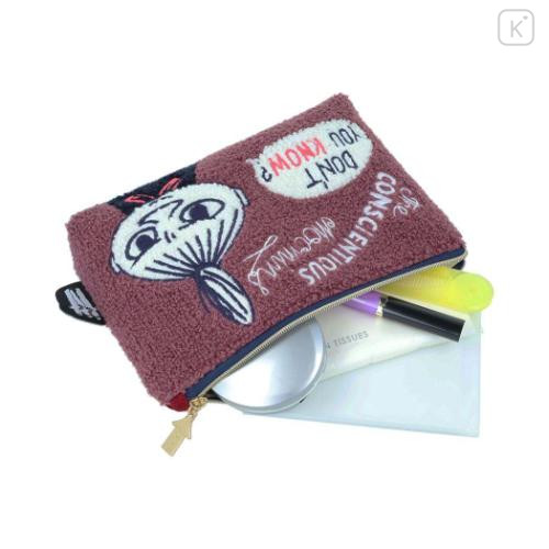 Japan Moomin Sagara Embroidery Pouch - Little My - 4