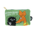 Japan Moomin Sagara Embroidery Pouch - Moomin : Begins a new life - 1