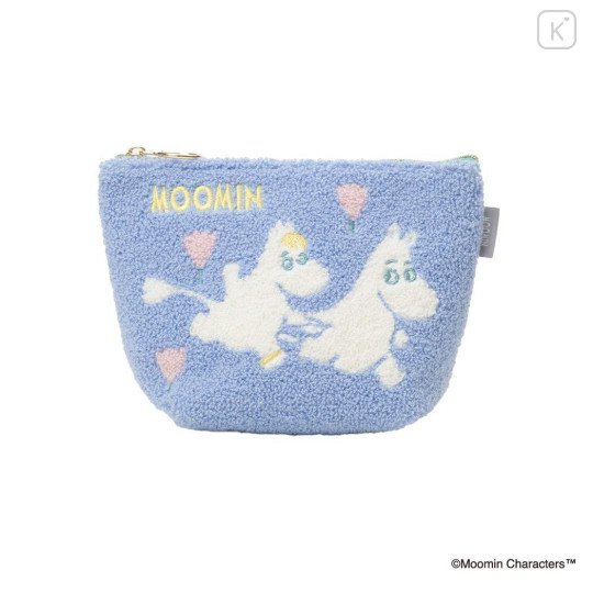 Japan Moomin Sagara Embroidery Trapezoid Pouch - Moomintroll - 1