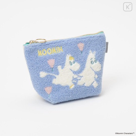 Japan Moomin Sagara Embroidery Trapezoid Pouch - Moomintroll - 3