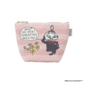 Japan Moomin Sagara Embroidery Trapezoid Pouch - Little My : Pink - 1