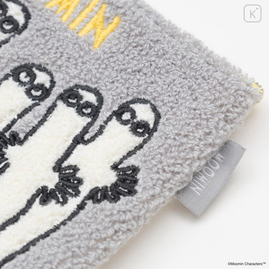 Japan Moomin Sagara Embroidery Mini Flat Pouch - Hattifatteners - 3