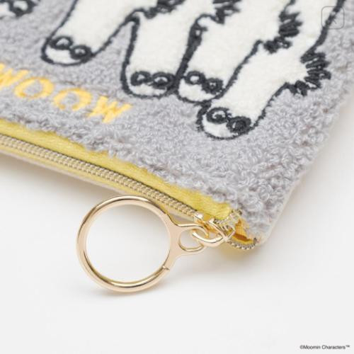 Japan Moomin Sagara Embroidery Mini Flat Pouch - Hattifatteners - 4