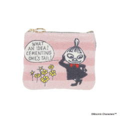 Japan Moomin Sagara Embroidery Mini Flat Pouch - Little My