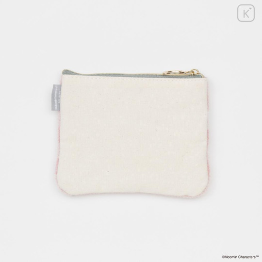 Japan Moomin Sagara Embroidery Mini Flat Pouch - Little My - 2