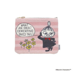 Japan Moomin Sagara Embroidery Flat Pouch - Little My