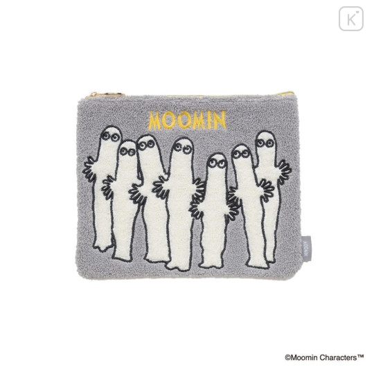 Japan Moomin Sagara Embroidery Flat Pouch - Hattifatteners - 1