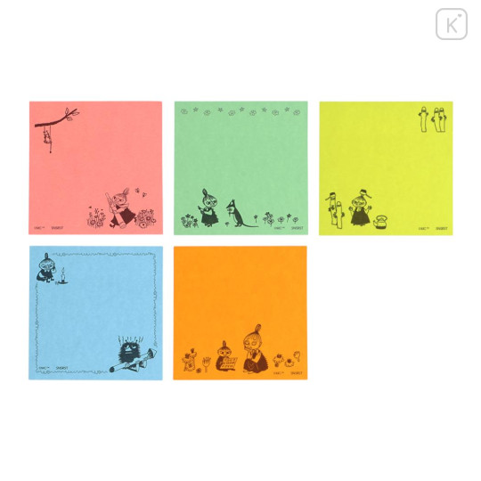Japan Moomin Tack Memo Sticky Notes - Little My : Colors A - 3