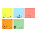 Japan Moomin Tack Memo Sticky Notes - Moomintroll : Colors A - 3