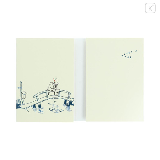 Japan Moomin Flip-Up Memo Pad - Hattifatteners & Moomintroll & Snufkin : Map - 3