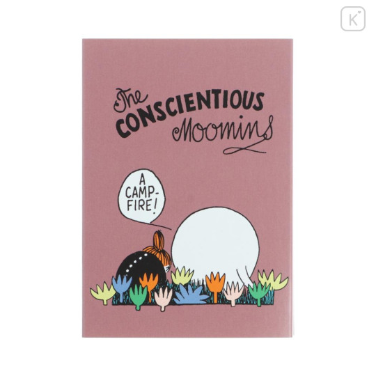 Japan Moomin Flip-Up Memo Pad - Little My & Moomintroll - 1