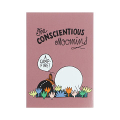 Japan Moomin Flip-Up Memo Pad - Little My & Moomintroll
