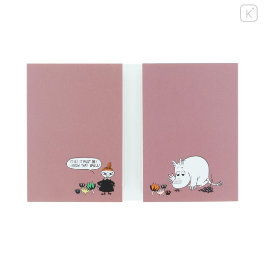 Japan Moomin Flip-Up Memo Pad - Little My & Moomintroll - 3