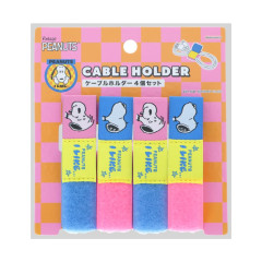 Japan Peanuts Cable Holder Set - Snoopy : Pink