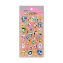 Japan Peanuts Marshmallow Sticker - Snoopy : Pink