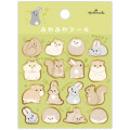 Japan Hallmark Gold Sticker - Fluffy Small Animals - 1